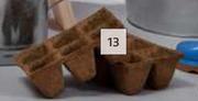 4 Pack Square 6 Cell Fibre Trays