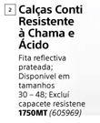 Beck Calcas Conti Resistente a Chama e Acido