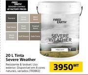 Fired Earth 20Ltr Tinta Severe Weather