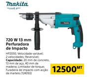 Makita 720W 13mm Perfuradora de Impacto HP2050