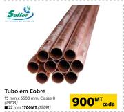 Saffer Tubo Em Cobre-15mm X 5500mm Class 0-Cada