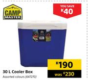 Camp Master 30Ltr Cooler Box (Assorted Colours)
