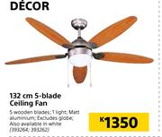 Decor 132cm 5-Blade Ceiling Fan