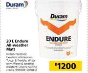 Duram Endure All-Weather Matt-20Ltr