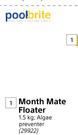 Poolbrite Month Mate 1.5kg Floater-Each