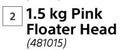 Poolbrite 1.5Kg Pink Floater Head-Each