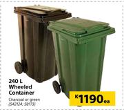 240Ltr Wheeled Container-Each