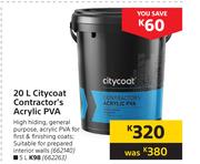 Citycoat Contractor's Acrylic PVA-5Ltr 