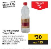 Smith & Co 5Ltr Mineral Turpentine