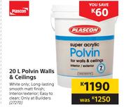 Plascon 20Ltr Polvin Walls & Ceilings