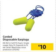 Corded Disposable Earplugs ENN 352-2