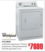 Whirlpool 9Kg Dryer