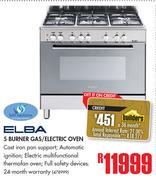 Elba 5 Burner Gas/Electric Oven