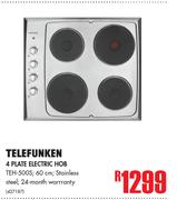 Telefunken 4 Plate Electric Hob TEH-500S