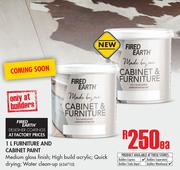 Fired Earth 1Ltr Furniture & Cabinet Paint-Each