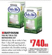 Rust Oleum Tub & Tile Refinishing Kit-946ml Each