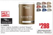 Fired Earth Suedette-5Ltr