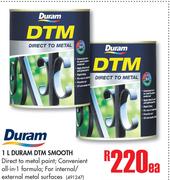 Duram DTM Smooth Metallic-1Ltr Each