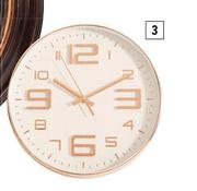Copper Raised Numbers Clock-31cm