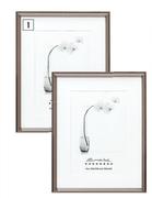 White & Silver Modern Angle Photo Frames-200mm x 250mm Each
