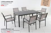 6 Seater Aluminium table
