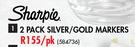 Sharpie 2 Pack Silver/Gold Markers-Per Pack