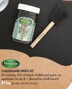 Heritage Chalkboard Paint Kit-Each