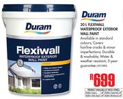 Duram Flexiwall Waterproof Exterior  wall Paint-20ltr