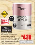 Fired Earth Wood Primer-5ltr
