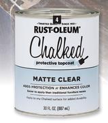Rust-Oleum Chalked Top Coat Matte Clear-887ml