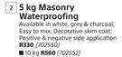 Fired Earth Damp X Masonry Waterproofing-5Kg