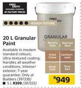 Fired Earth Granular Paint-5L