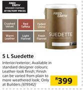 Fired Earth Suedette-5L