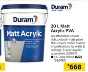 Duram Matt Acrylic PVA-20Ltr
