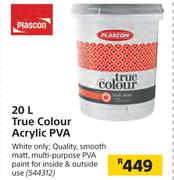Plascon True Colour Acrylic PVA-20Ltr