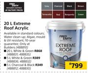 Fired Earth Extreme Roof Acrylic (White & Green)-5Ltr
