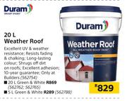 Duram Weather Roof (Green & White)-5Ltr