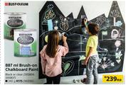 Rust Oleum Brush On Chalkboard Paint-340g Each