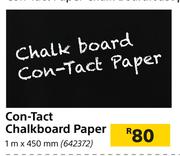 Con-Tact Chalkboard Paper-1m x 450mm