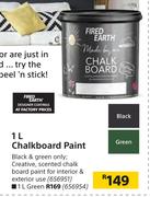 Fired Earth Chalkboard Paint-1L