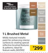 fired earth brushed metal paint