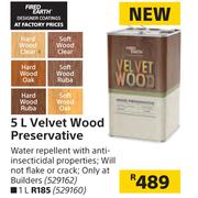 Fired Earth 1L Velvet Wood Preservative