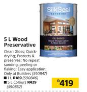 Silk Seal Wood Preservative (Colours)-5L