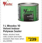Woodoc 10 Velvet Indoor Polywax Sealer-1L