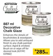 Rust Oleum Decorative Chalk Glaze-887ml Each