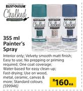 Rust Oleum Chaled Painters Spray-355ml Each
