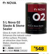 Nova 02 5L Slasto & Stone Sealer