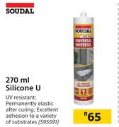 Soudal 270ml Silicone U