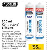 Alcolin 300ml Contractors Silicone-Each