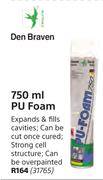 Den Braven 750ml PU Foam